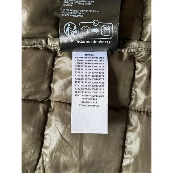 The North Face Thermoball Eco Jacket Mens‎ Size Medium Green Puffer Insulated